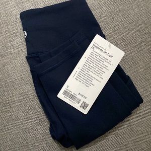 NWT Lululemon High Rise Leggings (Dark Blue) Size 0